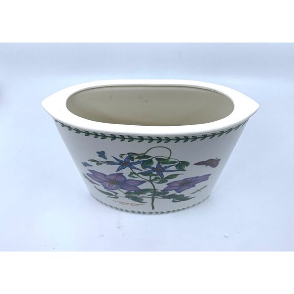 Portmeirion Botanic Garden Marquise Vase Virgins Bower 9 1/4" Clematis Florida - Picture 4 of 7